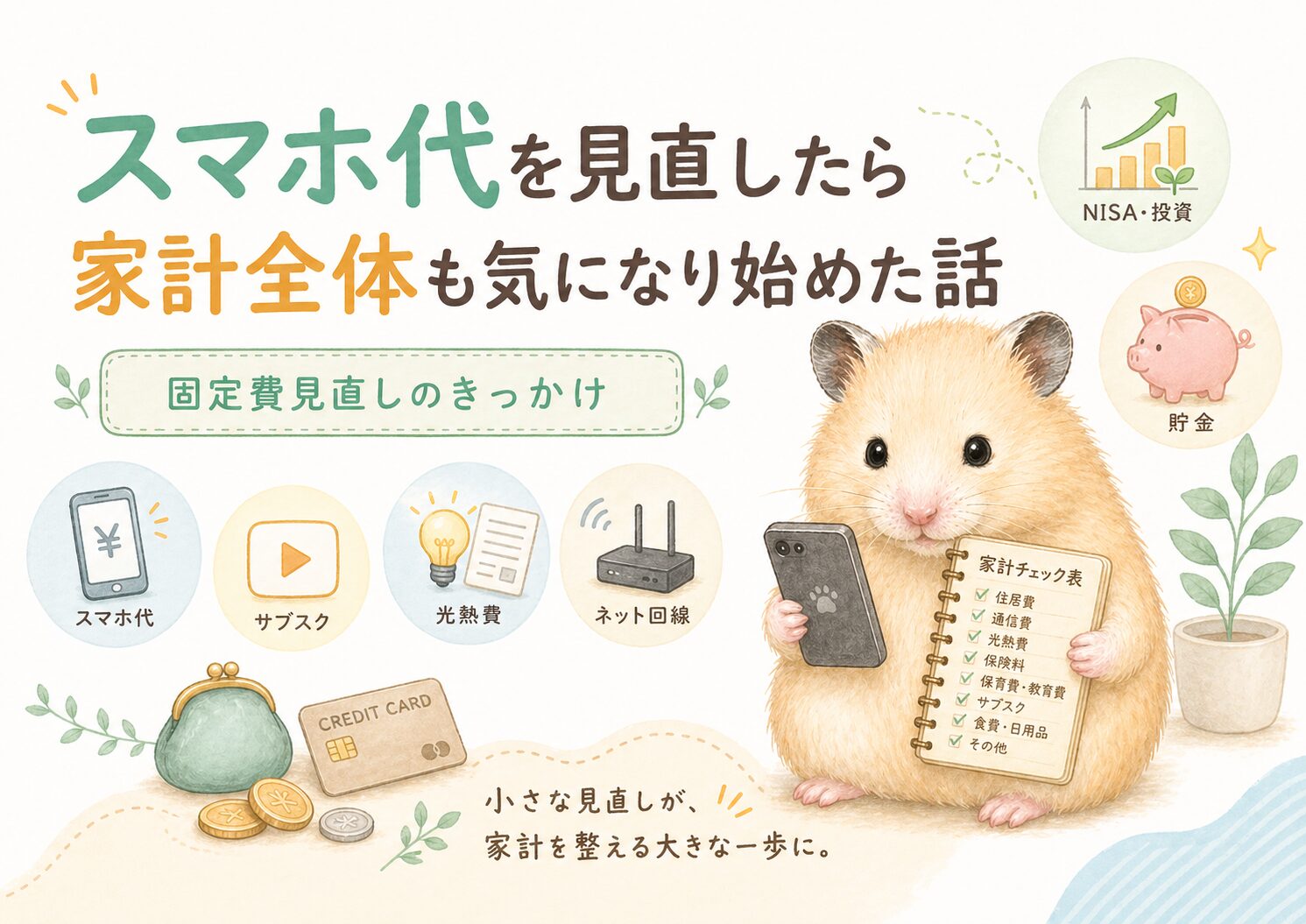 スマホ代を見直したら家計全体も気になり始めた話｜固定費見直しのきっかけ